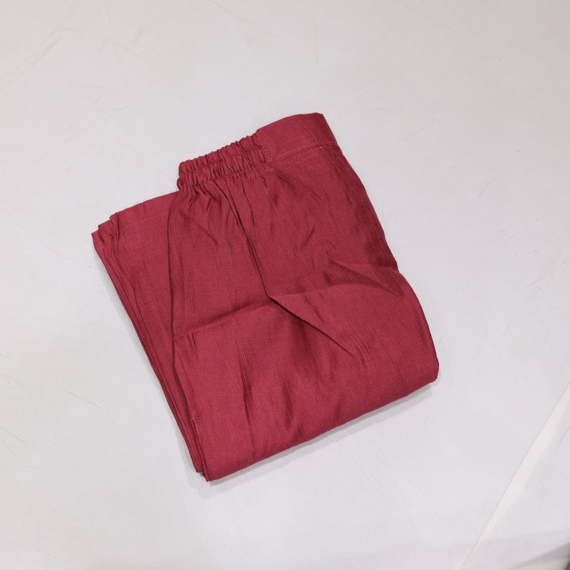 Raw Silk Darkpink Kurtiset - Vaishali Silks