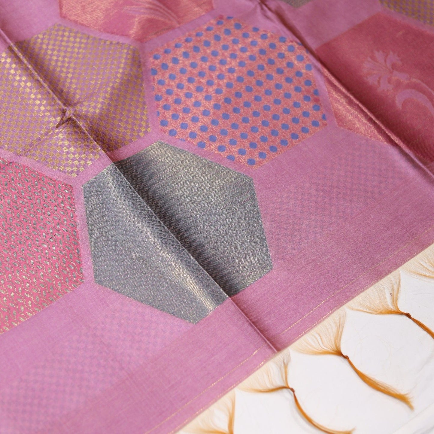 Giza Silk Purple Saree