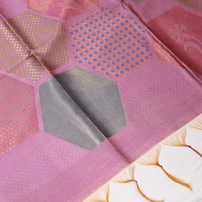 Giza Silk Purple Saree