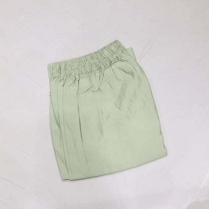 Muslin Green with Pink Kurtiset - Vaishali Silks
