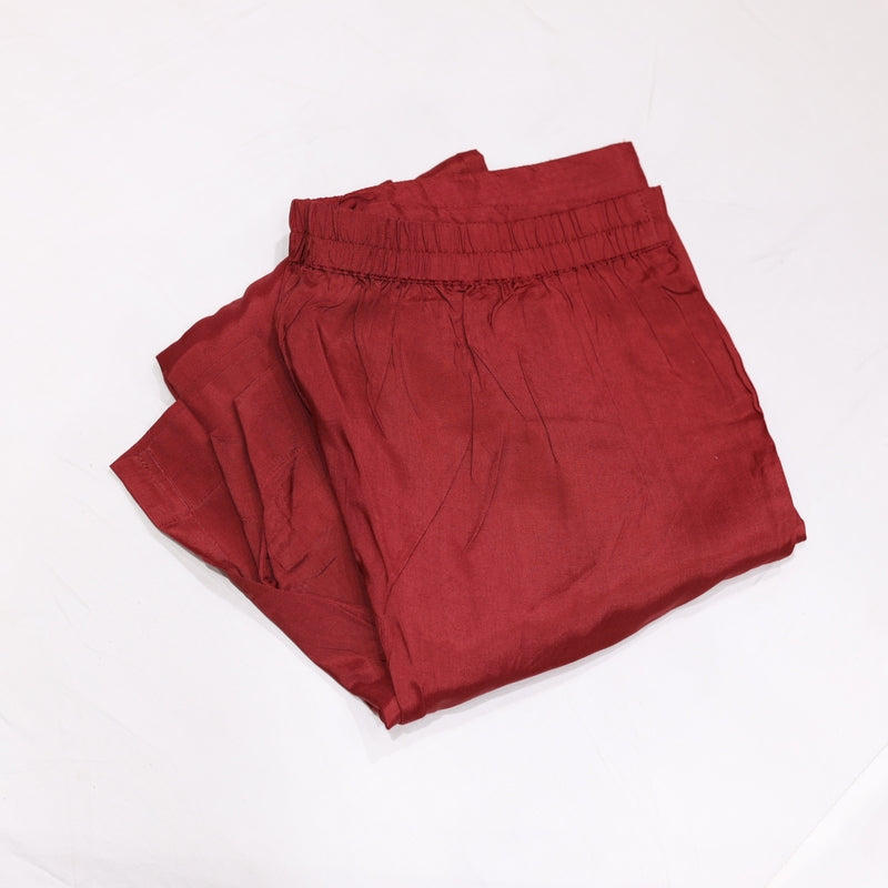 Muslin Maroon Kurtiset - Vaishali Silks