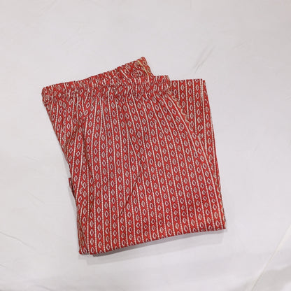 Muslin Red Kurtiset - Vaishali Silks