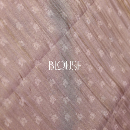 Mahogany Rose Tissue Saree