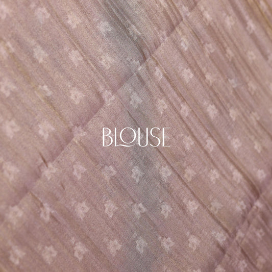 Mahogany Rose Tissue Saree
