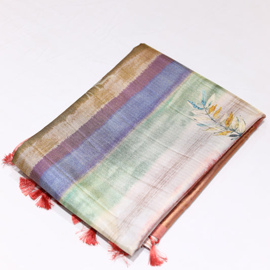 Multicolor Tissue Saree