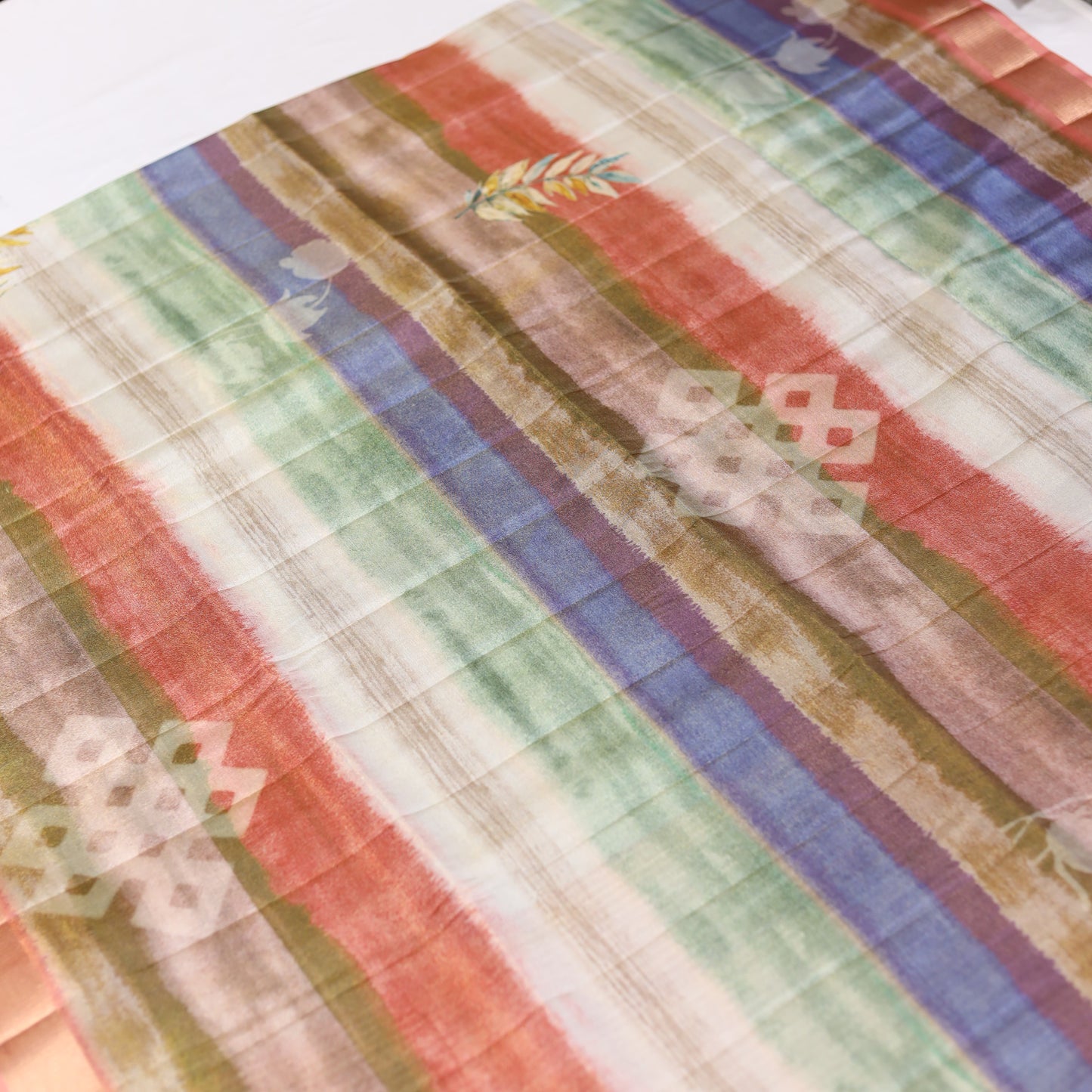 Multicolor Tissue Saree