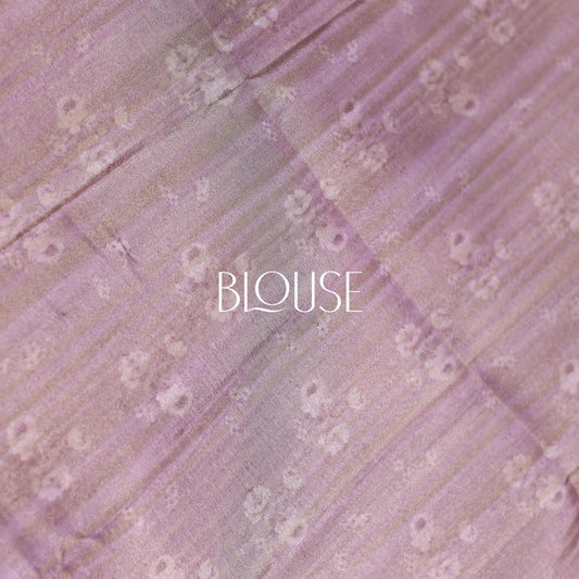 Silver Pink Tissue Saree