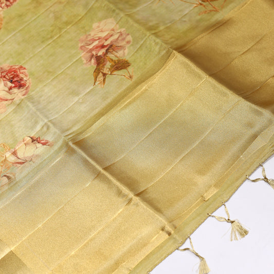 Bronze Tissue Saree
