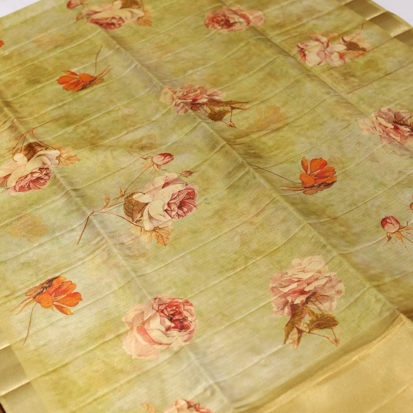 Bronze Tissue Saree