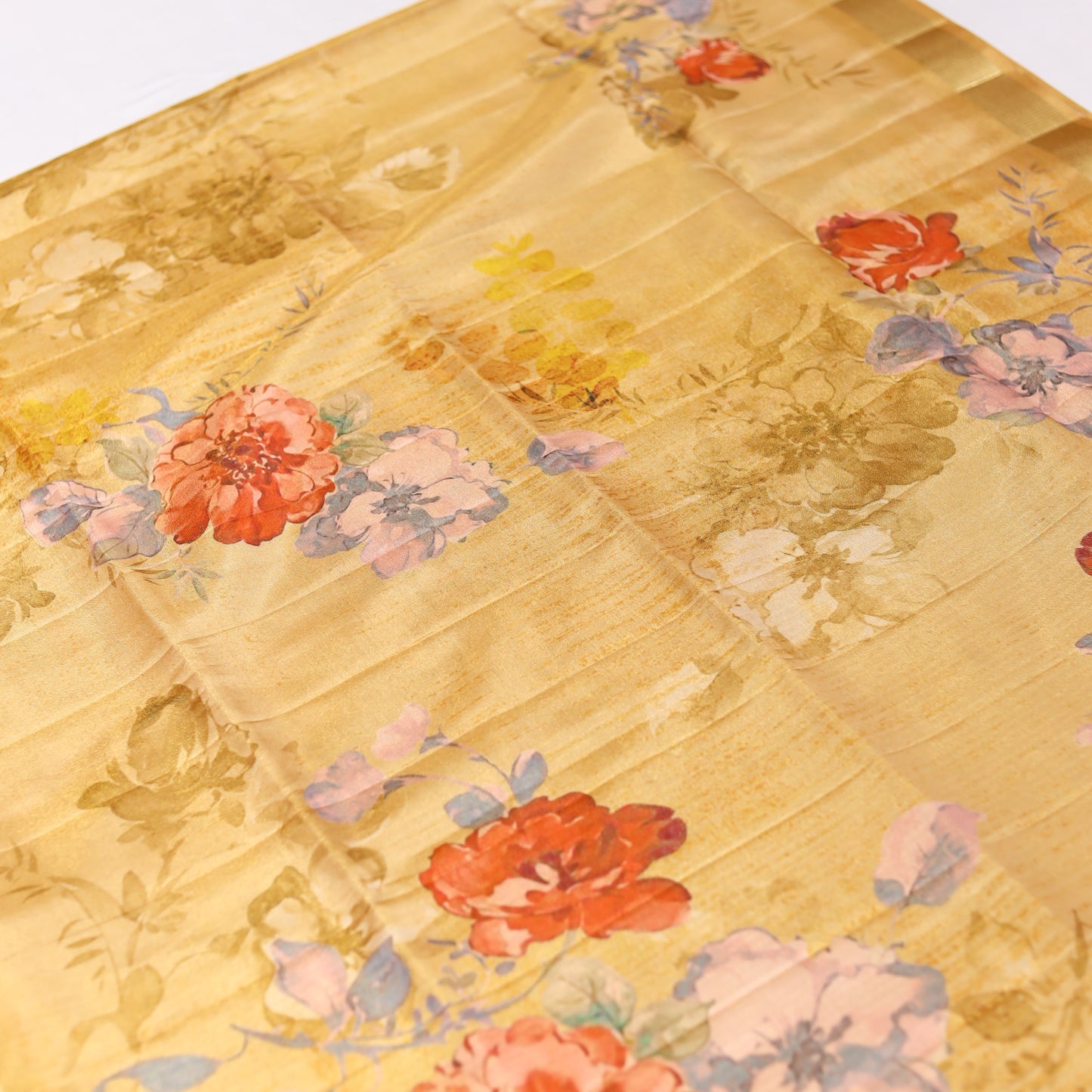 Burst of Gold Tissue Saree