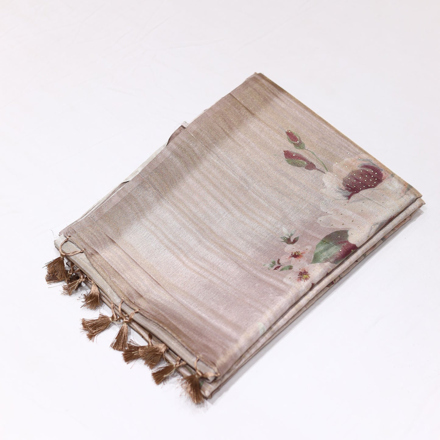 Pink Apatite Tissue Saree