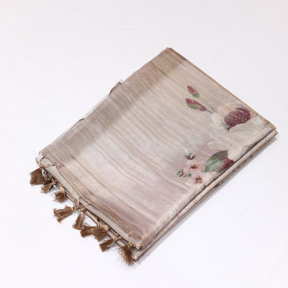 Pink Apatite Tissue Saree