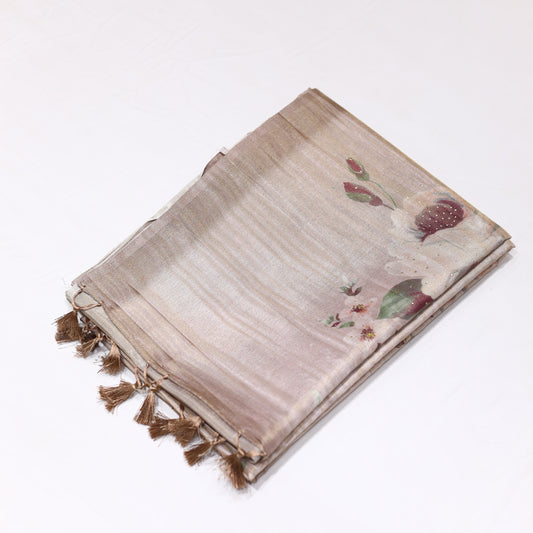 Pink Apatite Tissue Saree