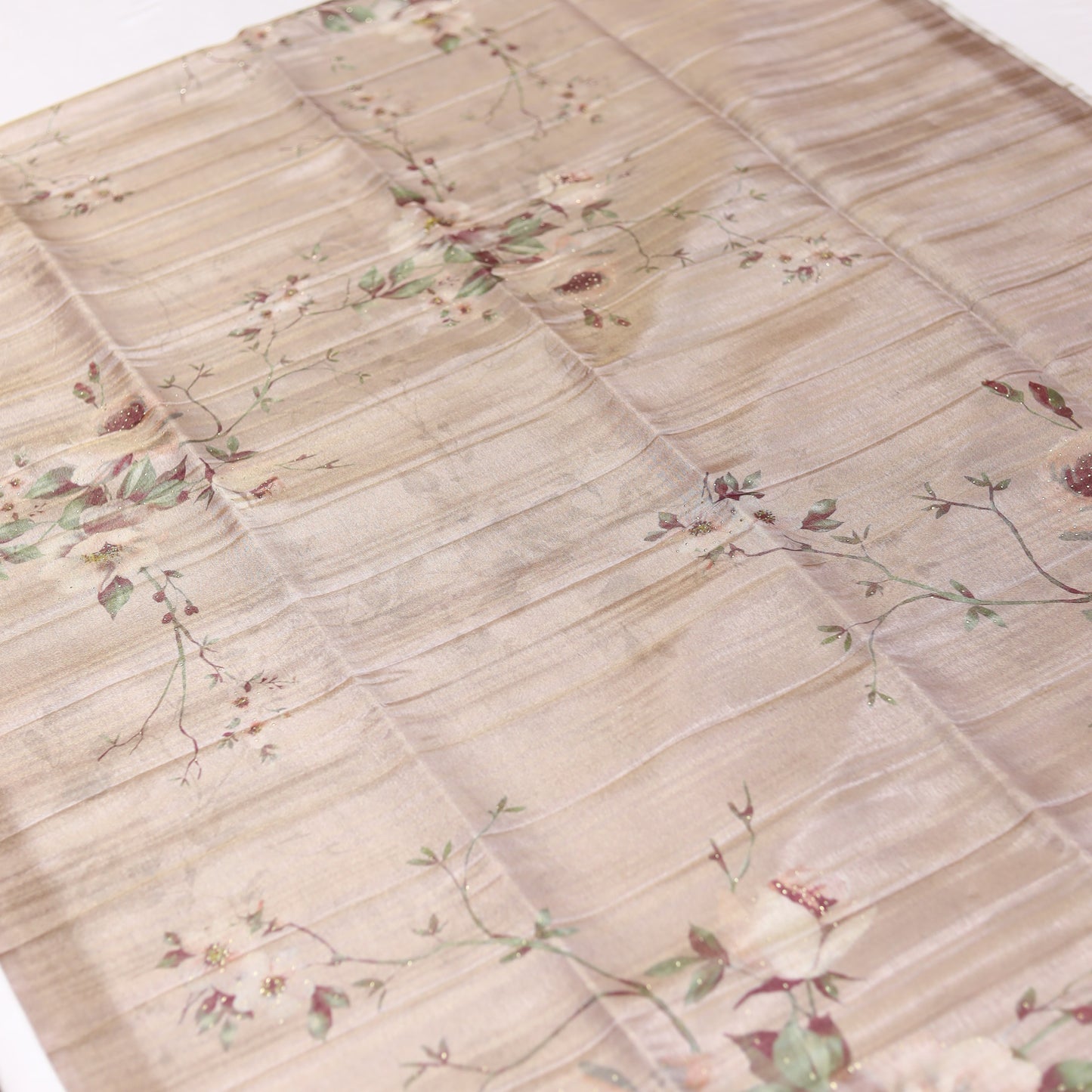Pink Apatite Tissue Saree