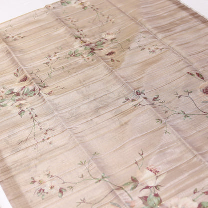 Pink Apatite Tissue Saree