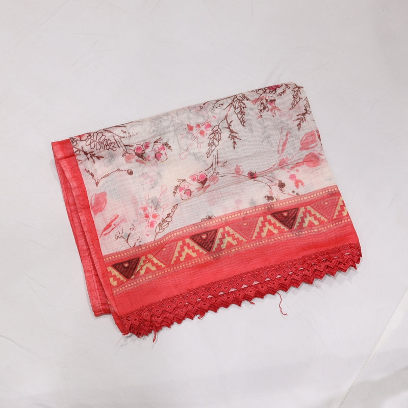 Muslin Red Kurtiset - Vaishali Silks