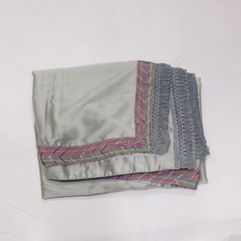 Muslin Grey with Pink Kurtiset - Vaishali Silks
