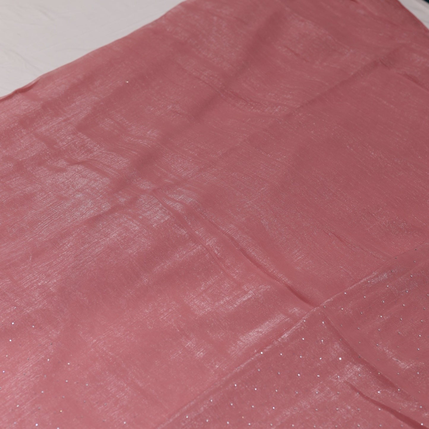 Fancy Partywear Pink Saree