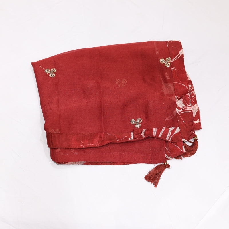 Muslin Maroon Kurtiset - Vaishali Silks