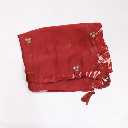 Muslin Maroon Kurtiset - Vaishali Silks