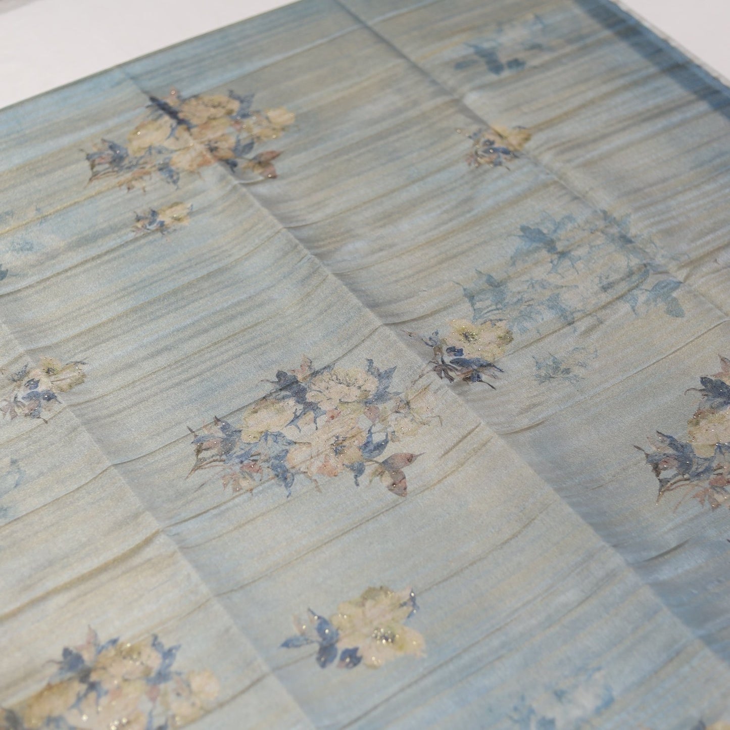 Tissue GoldenBlue Saree