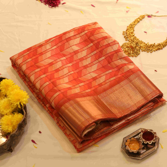 Semi Tusser Saree
