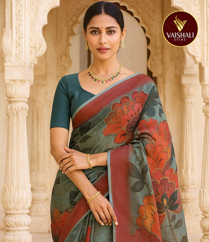 Pure Organsa Saree