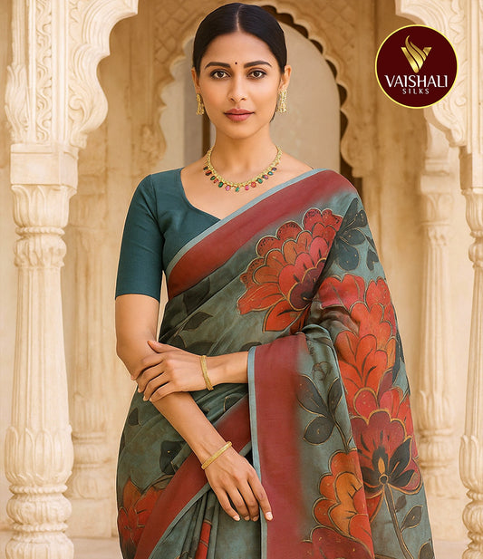 Pure Organsa Saree