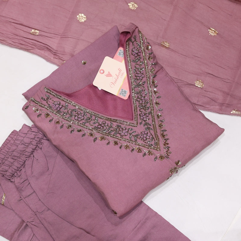 Cotton Lightpurple Kurtiset - Vaishali Silks