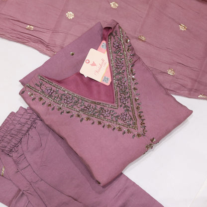Cotton Lightpurple Kurtiset - Vaishali Silks