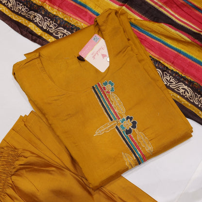 Muslin Orange Kurtiset - Vaishali Silks