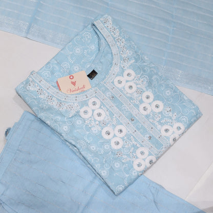 Cotton Skyblue Kurtiset