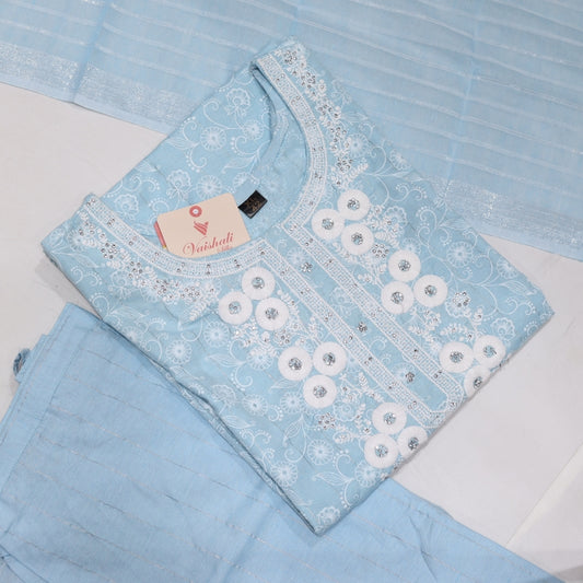 Cotton Skyblue Kurtiset