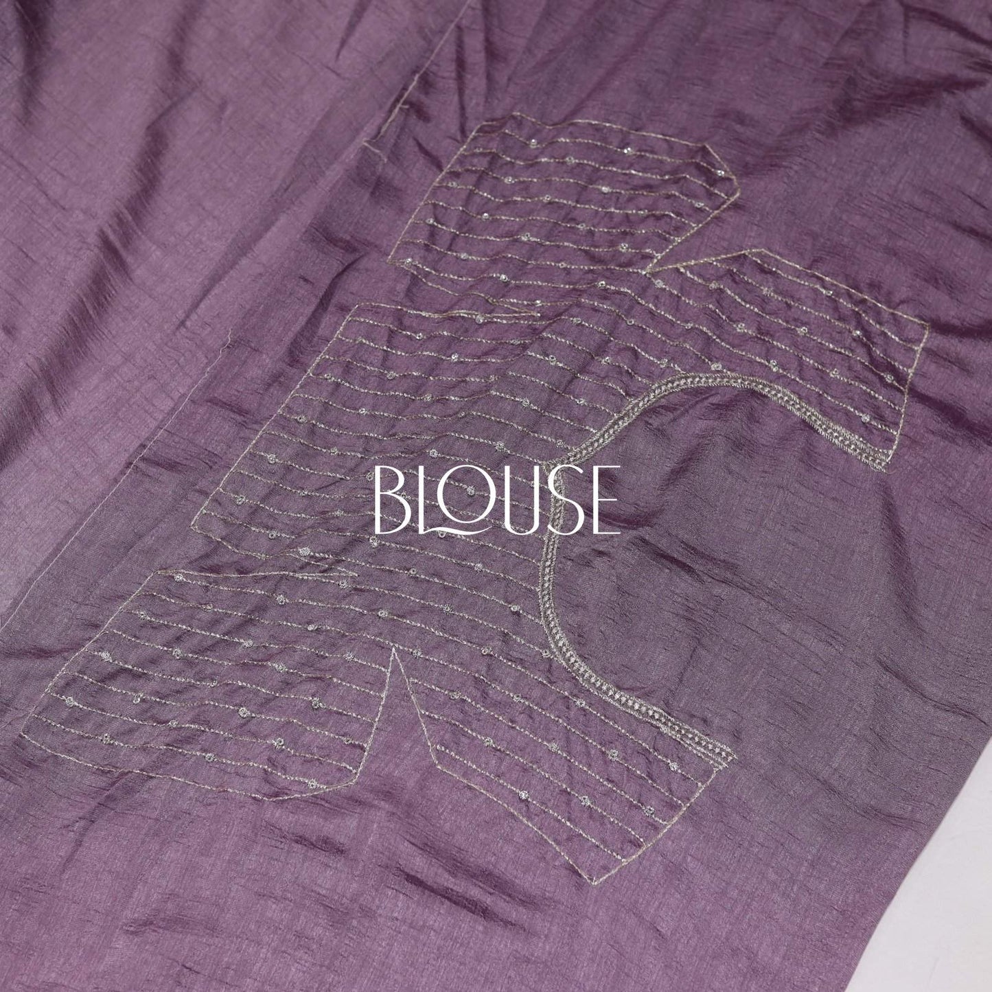 Fancy Partywear Lavender Saree