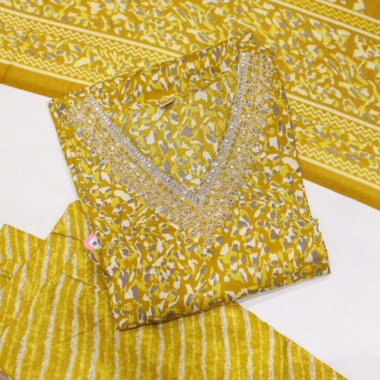 Cotton Yellow Kurtiset