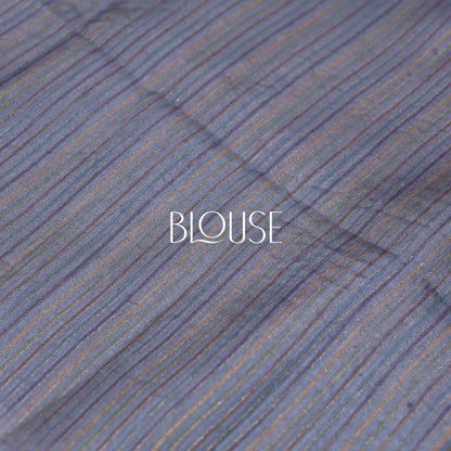 Semi Tusser LightBlue Saree - Vaishali Silks