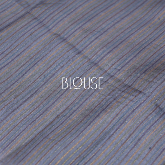 Semi Tusser LightBlue Saree - Vaishali Silks
