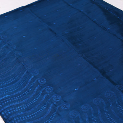 Dark Blue Cut Work Saree