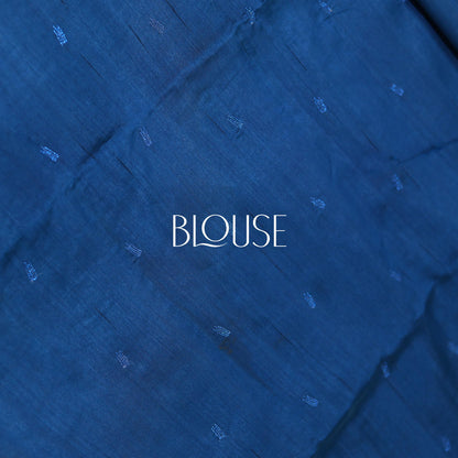 Dark Blue Cut Work Saree