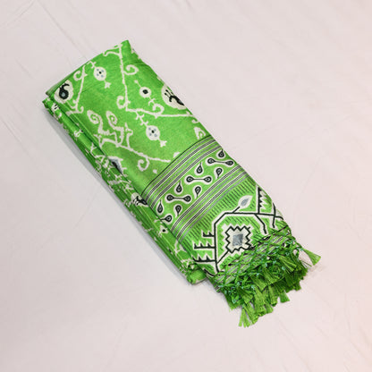 Lime Green Fancy Saree