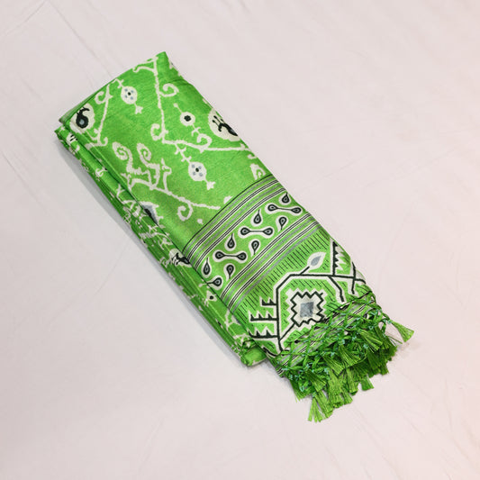 Lime Green Fancy Saree