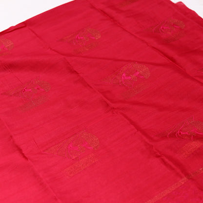 Red Cut Work Saree