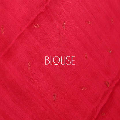 Red Cut Work Saree