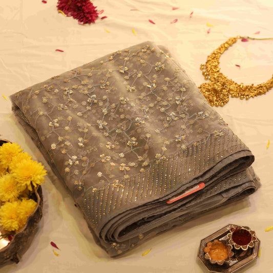 Fancy Designer Saree Netted Saree