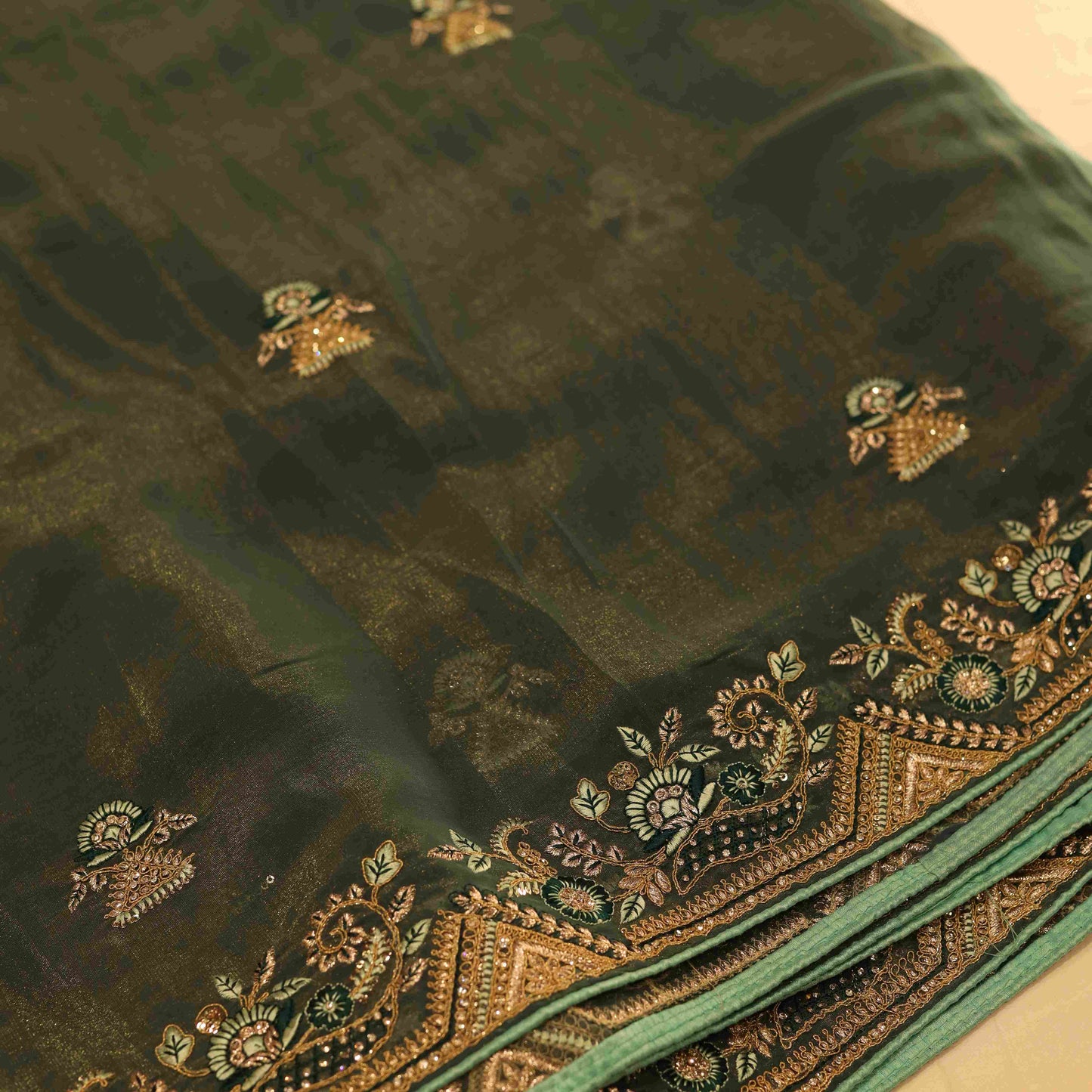 Fancy Designer Saree Netted Saree