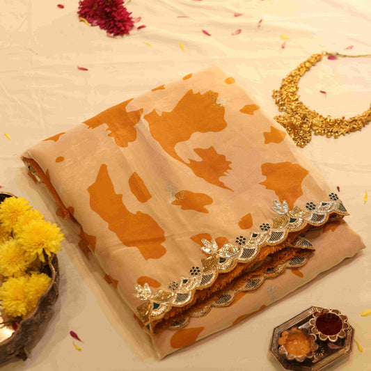 Fancy Designer Saree Netted Saree