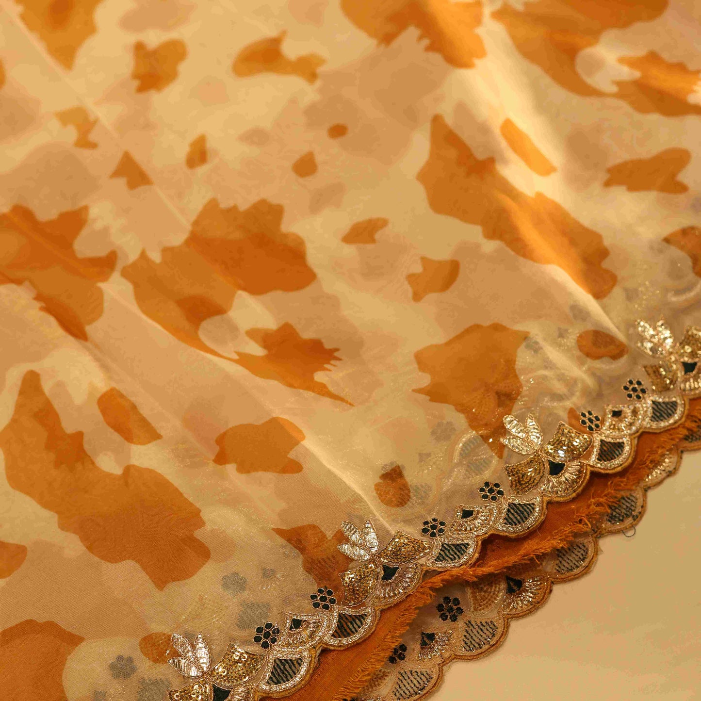 Fancy Designer Saree Netted Saree