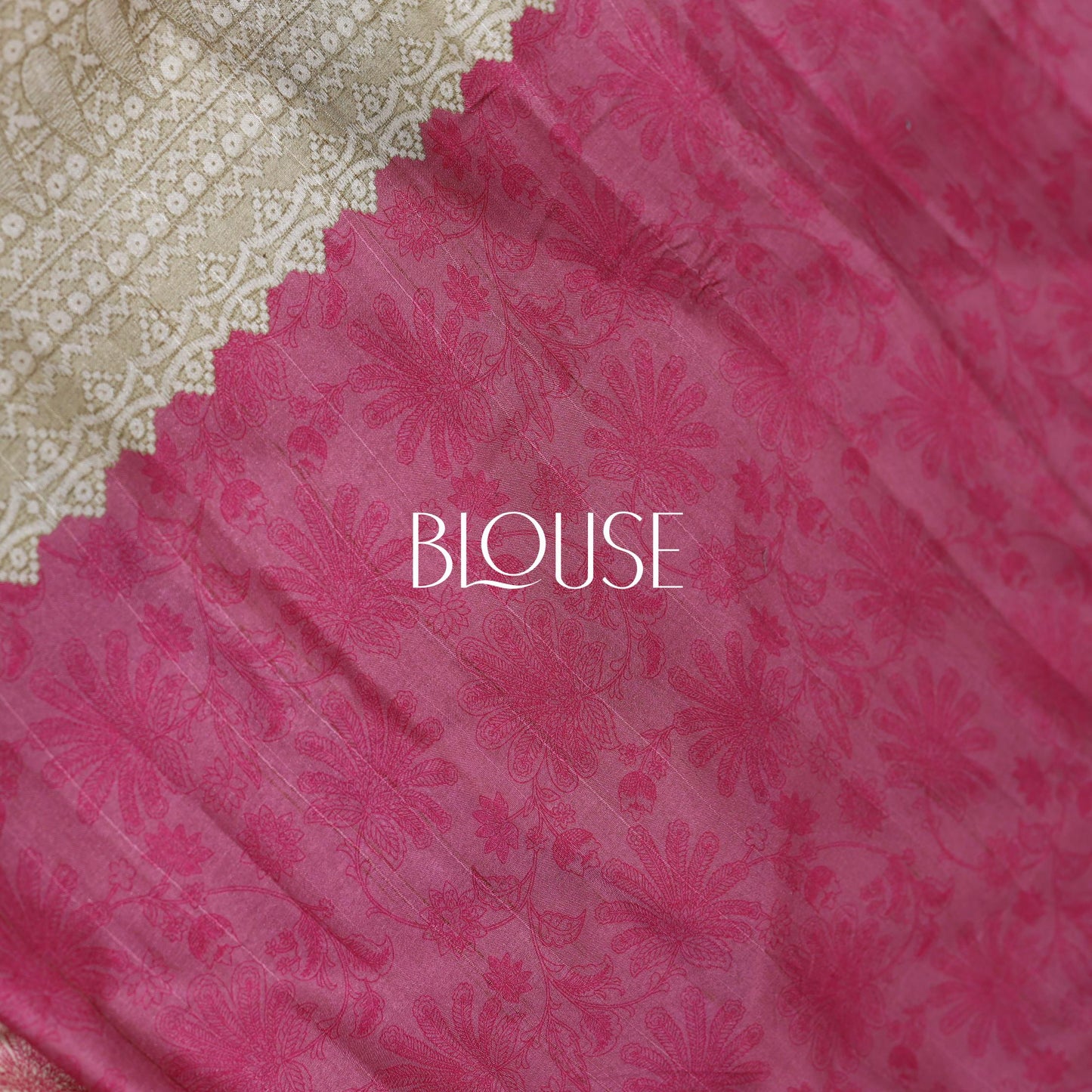 Pink Fancy Semi Tusser Saree