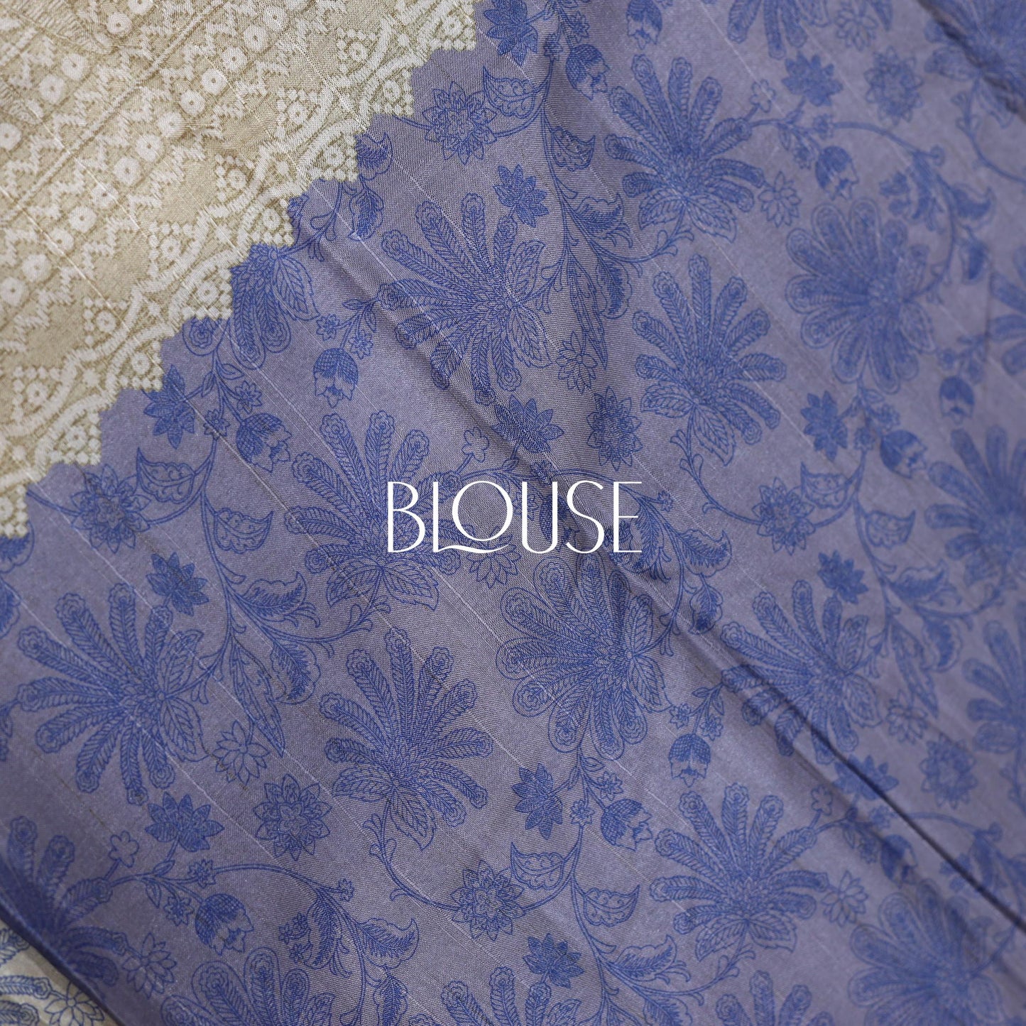 Dark Blue Fancy Semi Tusser Saree