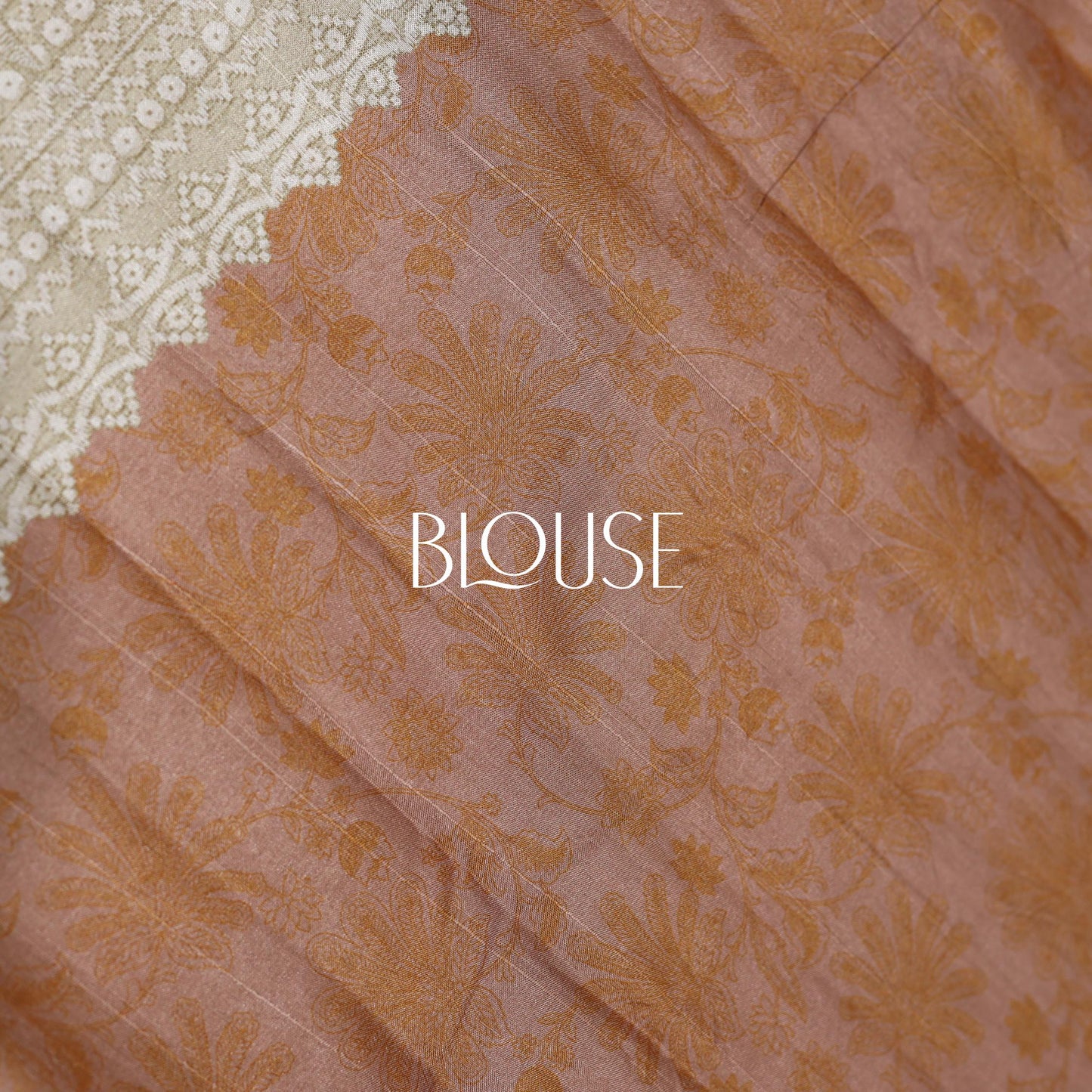 Brown Fancy Semi Tusser Saree